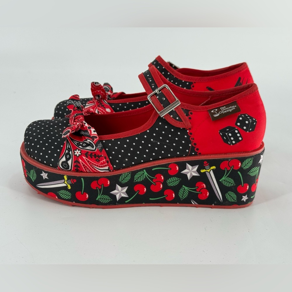 Hot Chocolate Design Chocolaticas Rockabilly‎ Platform Mary Janes 5